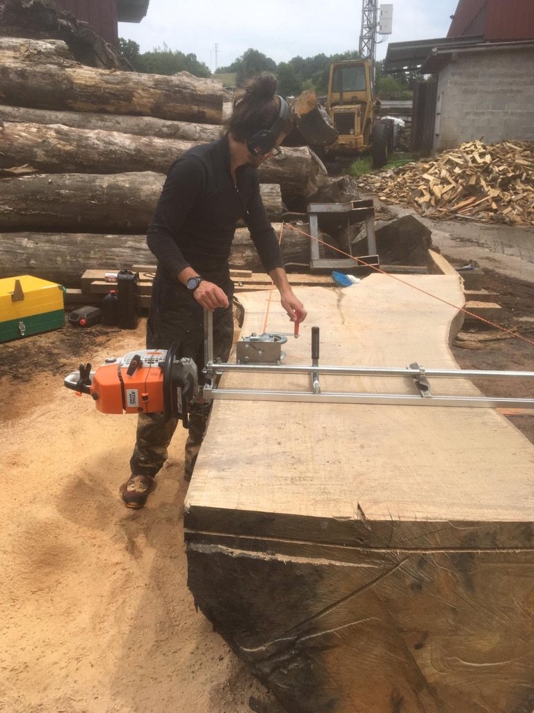 Preparación de madera · Castaño Asturias