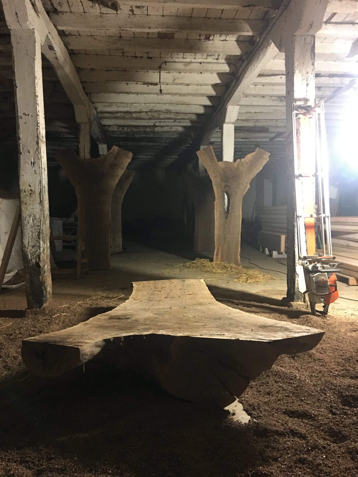 Preparación de madera · Fabrica fontaneda. Nogal. Aguilar de campoo